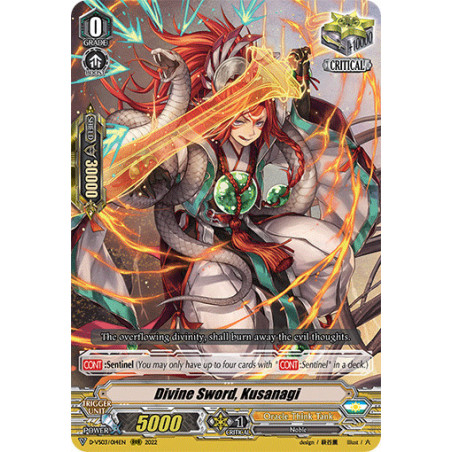 Vanguard_TCG_card_D-VS03_014_RRR_Divine_Sword_Kusanagi_V_Clan_Collection_Vol.3