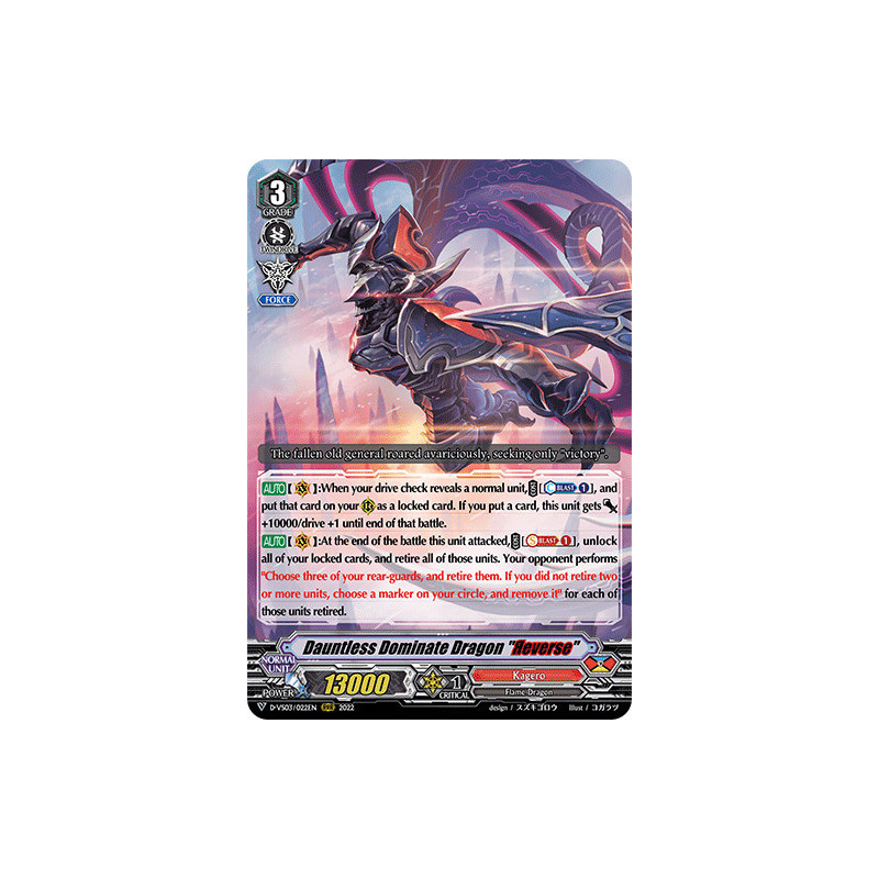 Vanguard_TCG_card_D-VS03_022_RRR_Dauntless_Dominate_Dragon_Яeverse_V_Clan_Collection_Vol.3