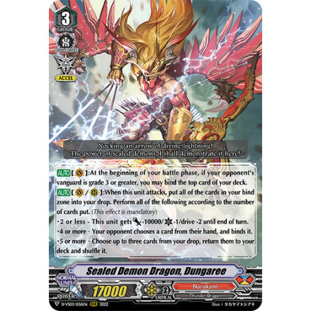 Vanguard_TCG_card_D-VS03_036_RRR_Sealed_Demon_Dragon_Dungaree_V_Clan_Collection_Vol.3