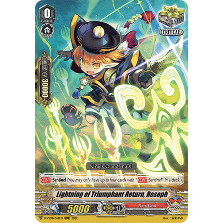 Vanguard_TCG_card_D-VS03_042_RRR_Lightning_of_Triumphant_Return_Reseph_V_Clan_Collection_Vol.3