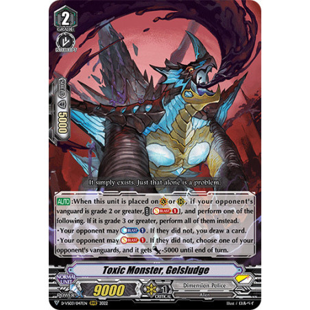 Vanguard_TCG_card_D-VS03_047_RRR_Toxic_Monster_Gelsludge_V_Clan_Collection_Vol.3