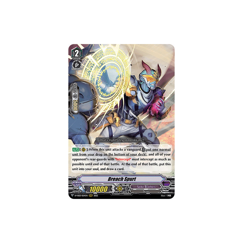 Vanguard_TCG_card_D-VS03_054_RRR_Breach_Spurt_V_Clan_Collection_Vol.3