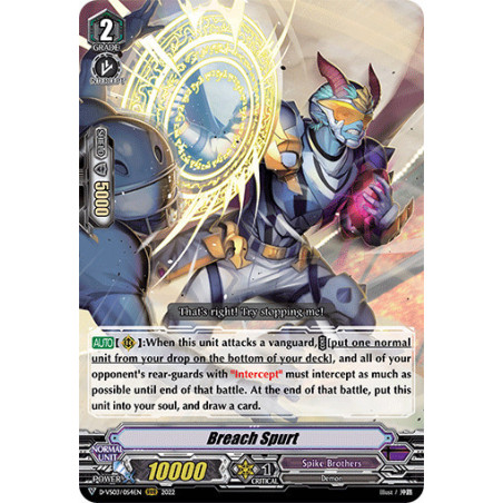 Vanguard_TCG_card_D-VS03_054_RRR_Breach_Spurt_V_Clan_Collection_Vol.3