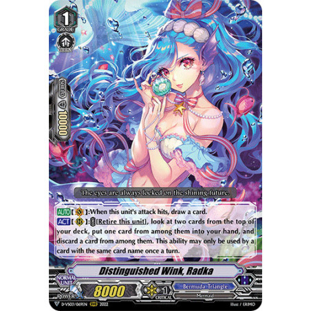 Vanguard_TCG_card_D-VS03_069_RRR_Distinguished_Wink_Radka_V_Clan_Collection_Vol.3