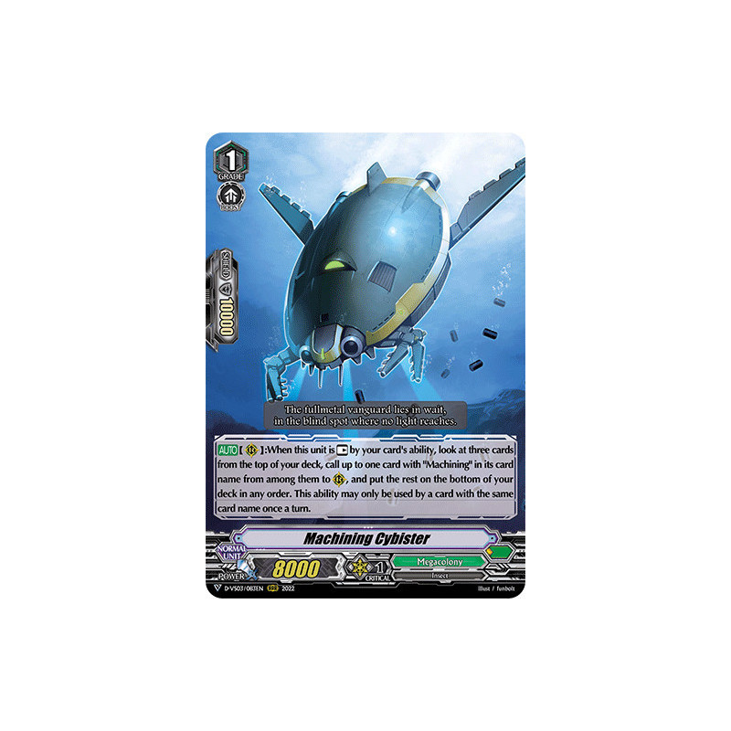 Vanguard_TCG_card_D-VS03_083_RRR_Machining_Cybister_V_Clan_Collection_Vol.3