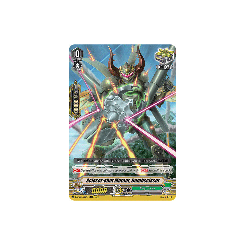 Vanguard_TCG_card_D-VS03_084_RRR_Scissor-shot_Mutant_Bombscissor_V_Clan_Collection_Vol.3
