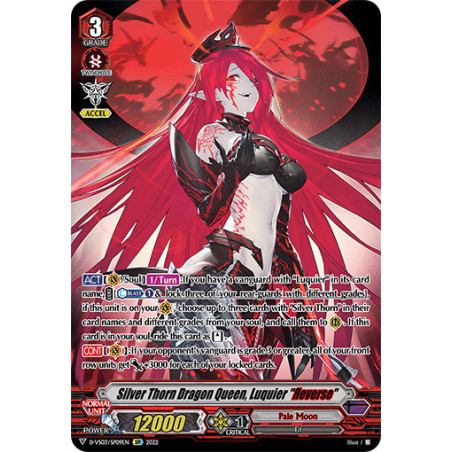 Vanguard_TCG_card_D-VS03_SP09_SP_Silver_Thorn_Dragon_Queen_Luquier_Яeverse_V_Clan_Collection_Vol.3