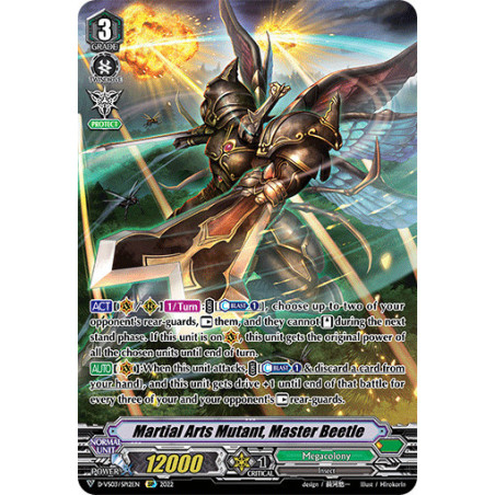 Vanguard_TCG_card_D-VS03_SP12_SP_Martial_Arts_Mutant_Master_Beetle_V_Clan_Collection_Vol.3
