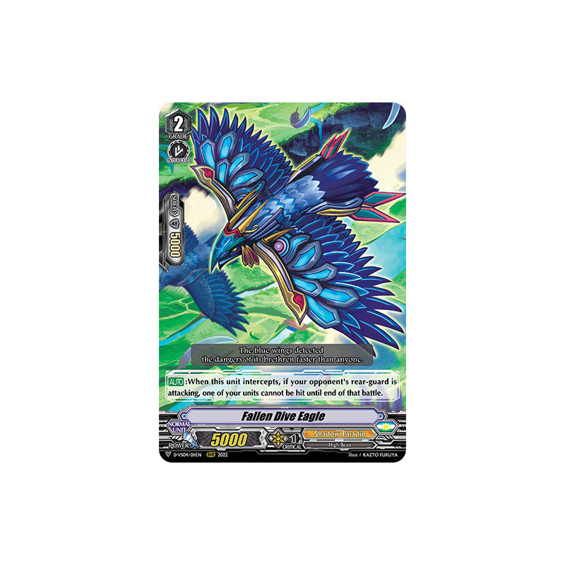 Vanguard_TCG_card_D-VS04_011_RRR_Fallen_Dive_Eagle_V_Clan_Collection_Vol.4