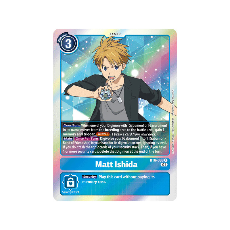 Digimon_TCG_BT6-088_Matt_Ishida_Rare_Double_Diamond_Card_Game