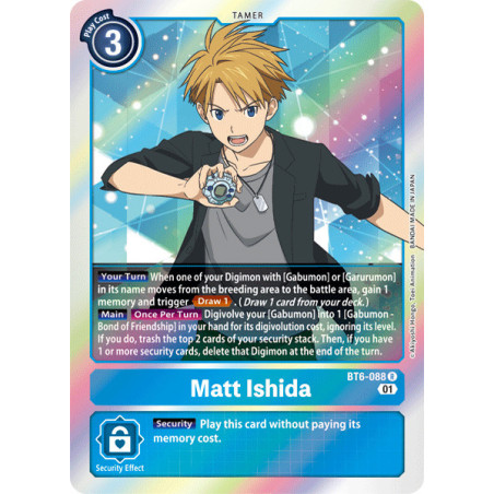 Digimon_TCG_BT6-088_Matt_Ishida_Rare_Double_Diamond_Card_Game