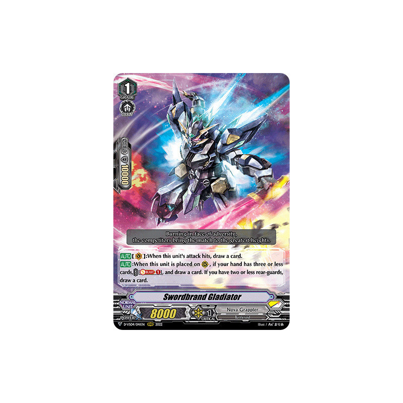Vanguard_TCG_card_D-VS04_041_RRR_Swordbrand_Gladiator_V_Clan_Collection_Vol.4