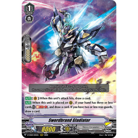 Vanguard_TCG_card_D-VS04_041_RRR_Swordbrand_Gladiator_V_Clan_Collection_Vol.4