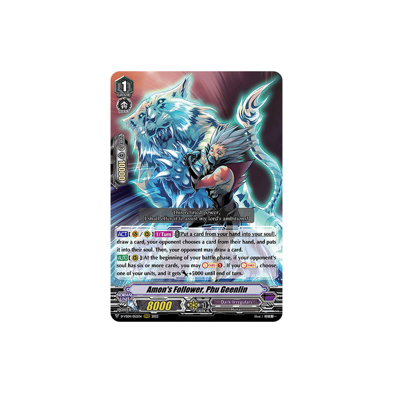 Vanguard_TCG_card_D-VS04_052_RRR_Amon_s_Follower_Phu_Geenlin_V_Clan_Collection_Vol.4