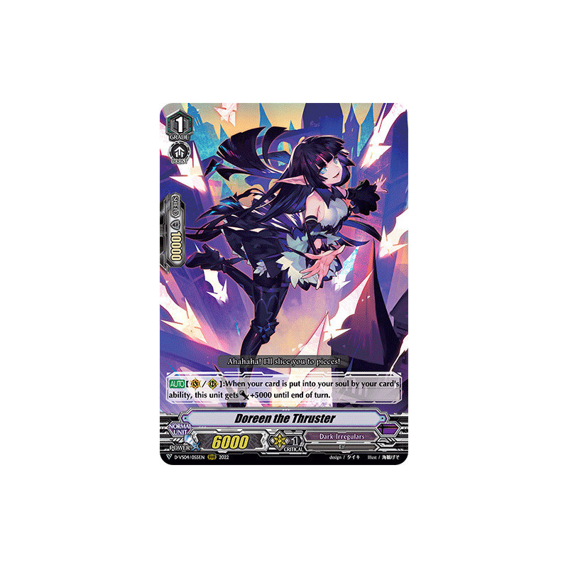 Vanguard_TCG_card_D-VS04_055_RRR_Doreen_the_Thruster_V_Clan_Collection_Vol.4
