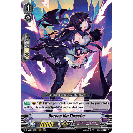 Vanguard_TCG_card_D-VS04_055_RRR_Doreen_the_Thruster_V_Clan_Collection_Vol.4