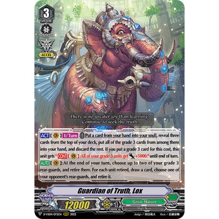 Vanguard_TCG_card_D-VS04_072_RRR_Guardian_of_Truth_Lox_V_Clan_Collection_Vol.4
