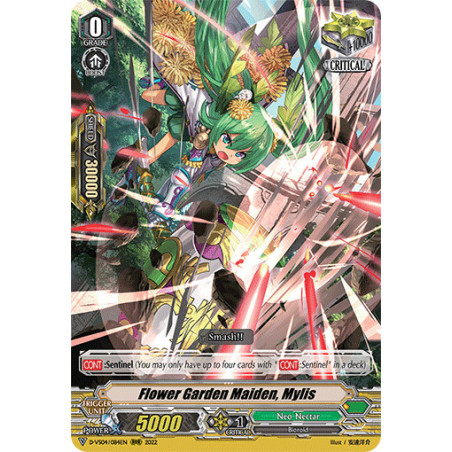 Vanguard_TCG_card_D-VS04_084_RRR_Flower_Garden_Maiden_Mylis_V_Clan_Collection_Vol.4