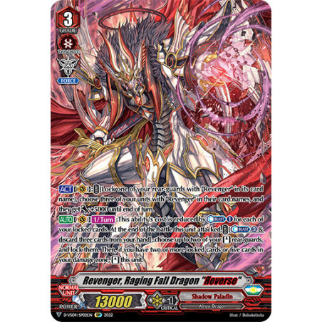 Vanguard_TCG_card_D-VS04_SP02_SP_Revenger_Raging_Fall_Dragon_Яeverse_V_Clan_Collection_Vol.4
