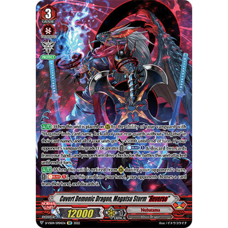 Vanguard_TCG_card_D-VS04_SP04_SP_Covert_Demonic_Dragon_Magatsu_Storm_Яeverse_V_Clan_Collection_Vol.4