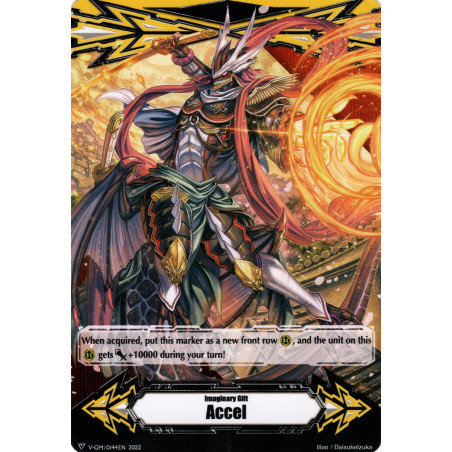 Vanguard_TCG_card_D-VS03-VS04_V-GM_0144_Gift_Markers_Imaginary_Gifts_V-GM_0144_Accel_V-GM2_0089_Accel_II_V_Clan_Collection_Vol.4
