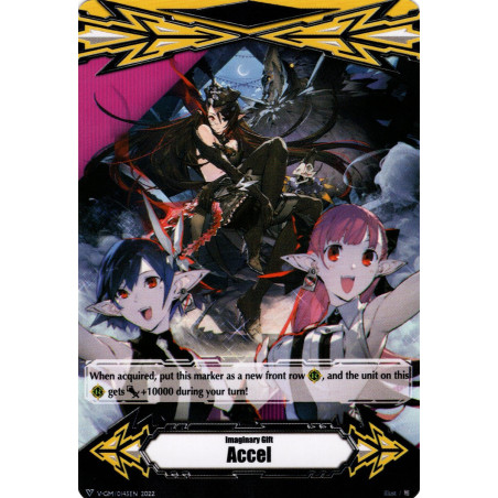 Vanguard_TCG_card_D-VS03-VS04_V-GM_0145_Gift_Markers_Imaginary_Gifts_V-GM_0145_Accel_V-GM2_0090_Accel_II_V_Clan_Collection_Vol.4