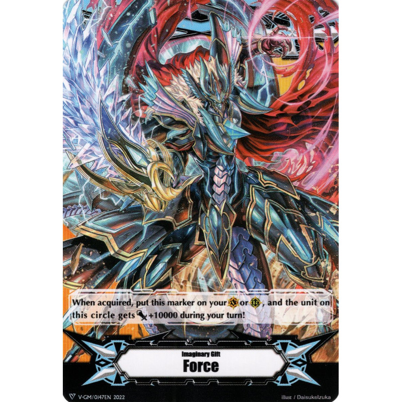 Vanguard_TCG_card_D-VS03-VS04_V-GM_0147_Gift_Markers_Imaginary_Gifts_V-GM_0147_Force_V-GM2_0092_Force_II_V_Clan_Collection_Vol.4