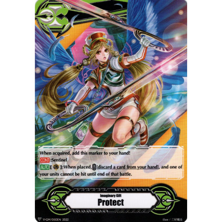 Vanguard_TCG_card_D-VS03-VS04_V-GM_0150_Gift_Markers_Imaginary_Gifts_V-GM_0150_Protect_V-GM2_0095_Accel_II_V_Clan_Collection_Vol