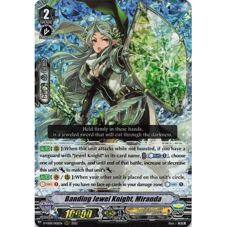 Vanguard_TCG_card_D-VS05_002_RRR_Banding_Jewel_Knight_Miranda_V_Clan_Collection_Vol.5