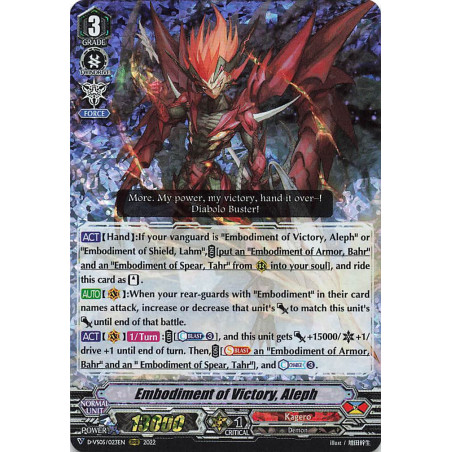 Vanguard_TCG_card_D-VS05_023_RRR_Embodiment_of_Victory_Aleph_V_Clan_Collection_Vol.5