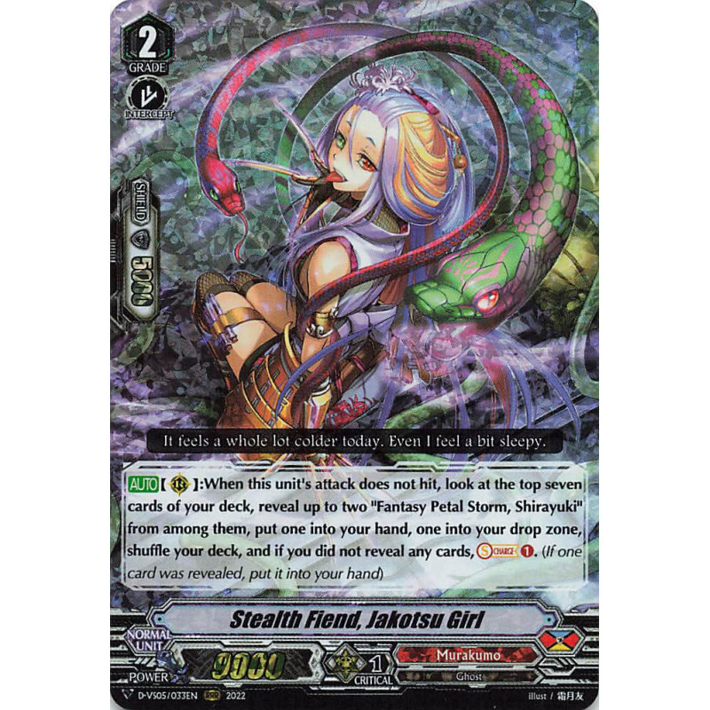 Vanguard_TCG_card_D-VS05_033_RRR_Stealth_Fiend_Jakotsu_Girl_V_Clan_Collection_Vol.5