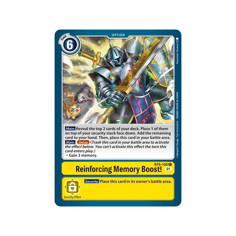 Digimon_TCG_BT6-100_Reinforcing_Memory_Boost_Common_Double_Diamond_Card_Game