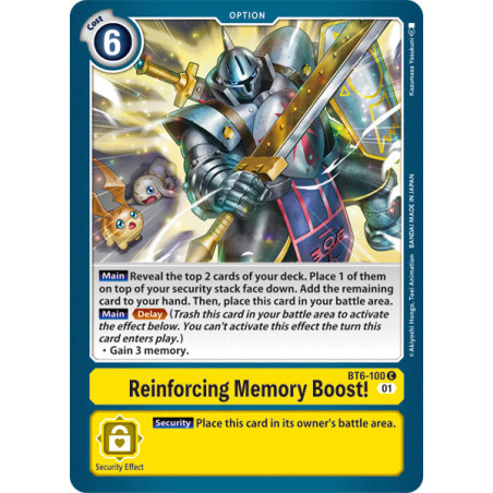 Digimon_TCG_BT6-100_Reinforcing_Memory_Boost_Common_Double_Diamond_Card_Game