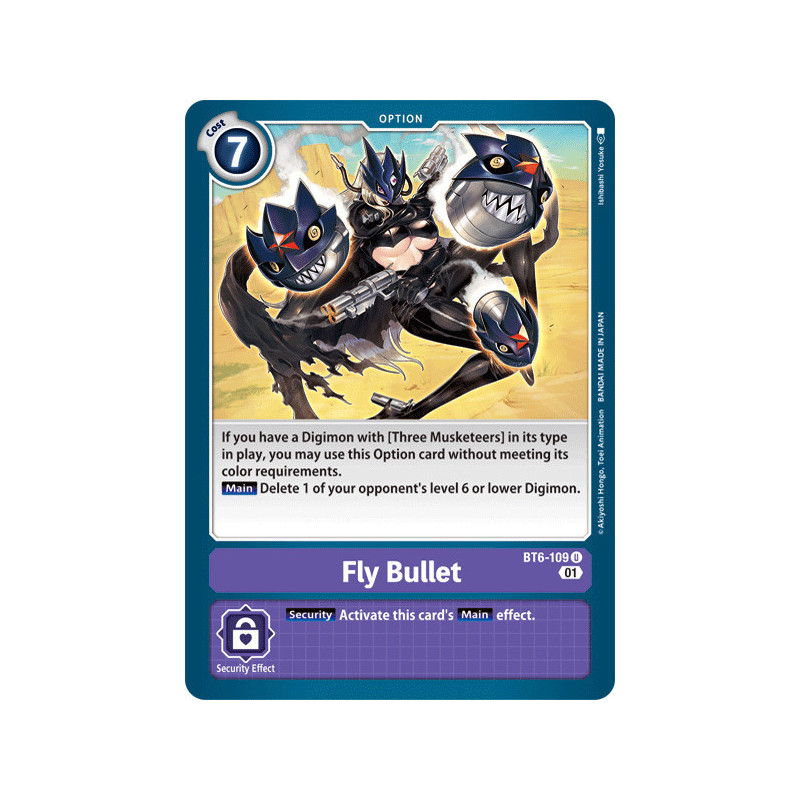 Digimon_TCG_BT6-109_Fly_Bullet_Uncommon_Double_Diamond_Card_Game