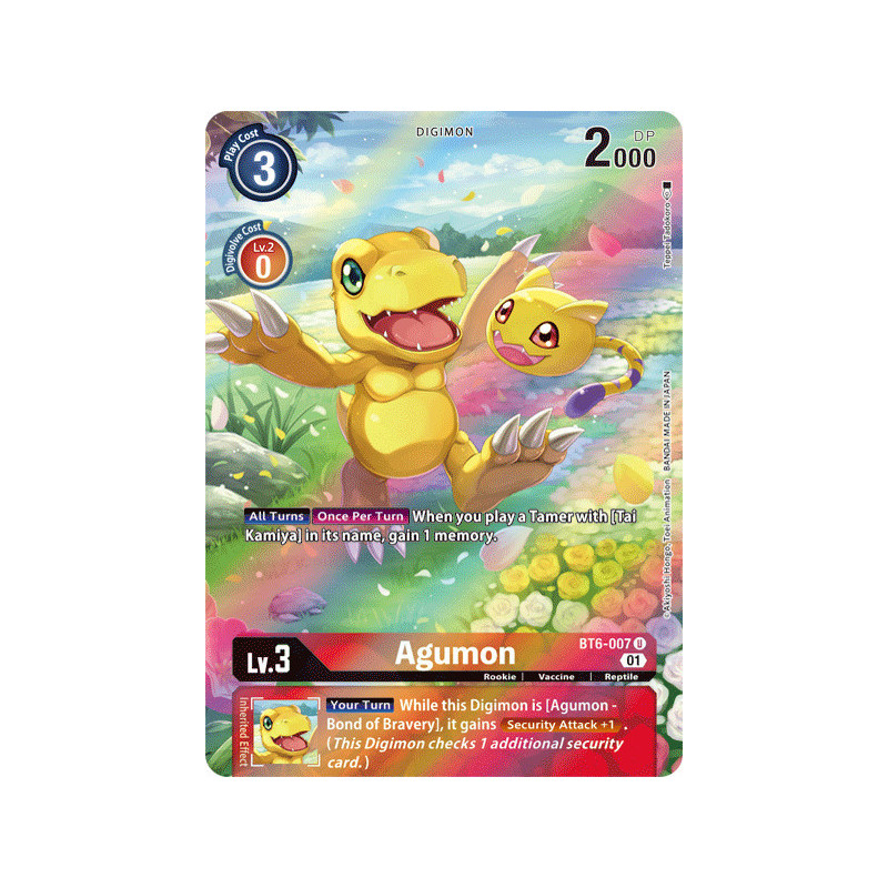 Digimon_TCG_BT6-007_AA_Agumon_Alternative_Art_Double_Diamond_Card_Game