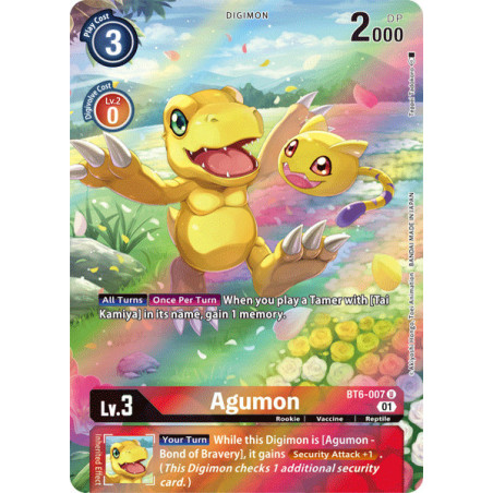 Digimon_TCG_BT6-007_AA_Agumon_Alternative_Art_Double_Diamond_Card_Game