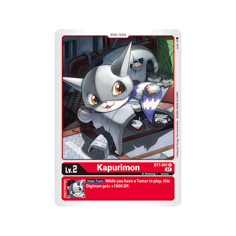 Digimon TCG BT7-001 Kapurimon Uncommon Next Adventure Card Game