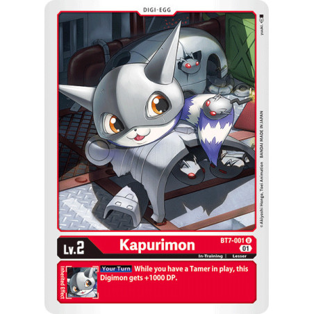 Digimon TCG BT7-001 Kapurimon Uncommon Next Adventure Card Game