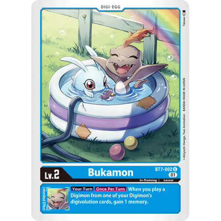 Digimon TCG BT7-002 Bukamon Uncommon Next Adventure Card Game