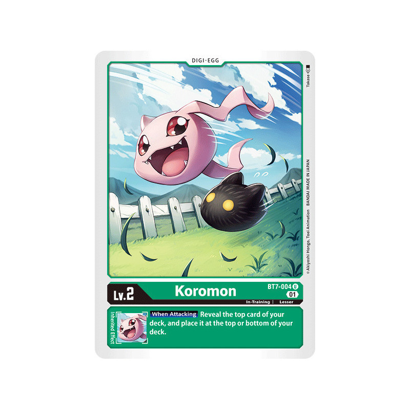 Digimon TCG BT7-004 Koromon Uncommon Next Adventure Card Game