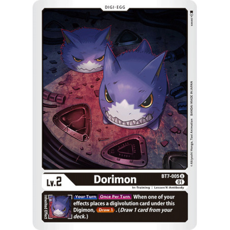 Digimon TCG BT7-005 Dorimon Uncommon Next Adventure Card Game