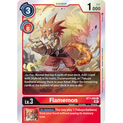 Digimon TCG BT7-008 Flamemon Rare Next Adventure Card Game