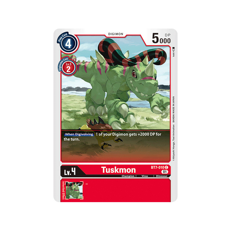 Digimon TCG BT7-010 Tuskmon Common Next Adventure Card Game