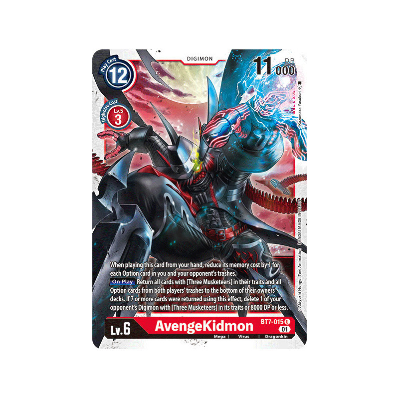 Digimon TCG BT7-015 AvengeKidmon Uncommon Next Adventure Card Game