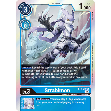 Digimon TCG BT7-019 Strabimon Rare Next Adventure Card Game
