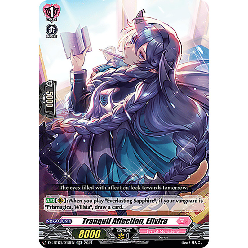 Vanguard_TCG_card_D-LBT01_018_RR_Tranquil_Affection_Elivira_Lyrical_Melody