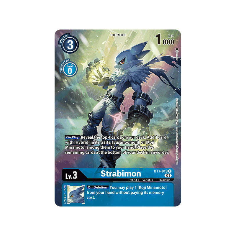 Digimon TCG BT7-019 AA Strabimon Alternative Art Next Adventure Card Game
