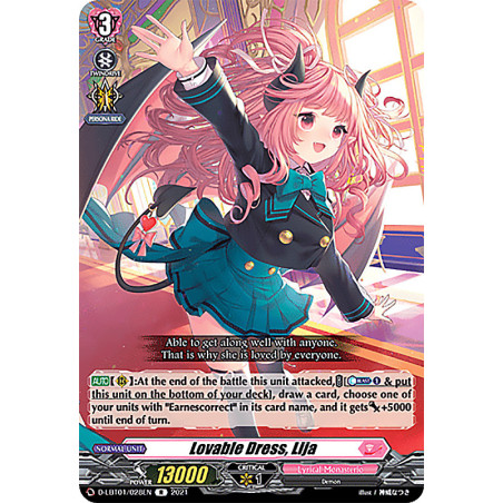 Vanguard_TCG_card_D-LBT01_028_R_Lovable_Dress_Lija_Lyrical_Melody