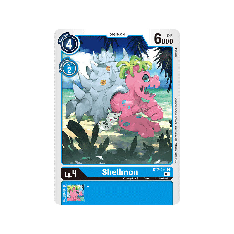 Digimon TCG BT7-020 Shellmon Common Next Adventure Card Game