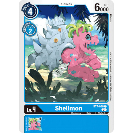 Digimon TCG BT7-020 Shellmon Common Next Adventure Card Game